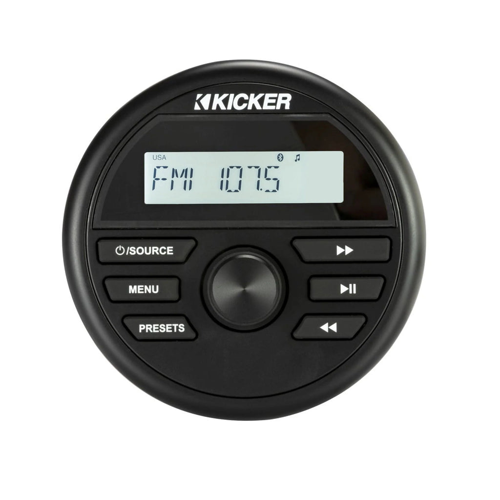 Waterproof Marine Radio with Dash Kit - White T408
