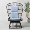 Black Patio Lounge Chair A658