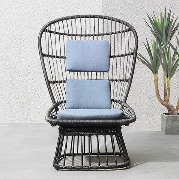 Black Patio Lounge Chair A658