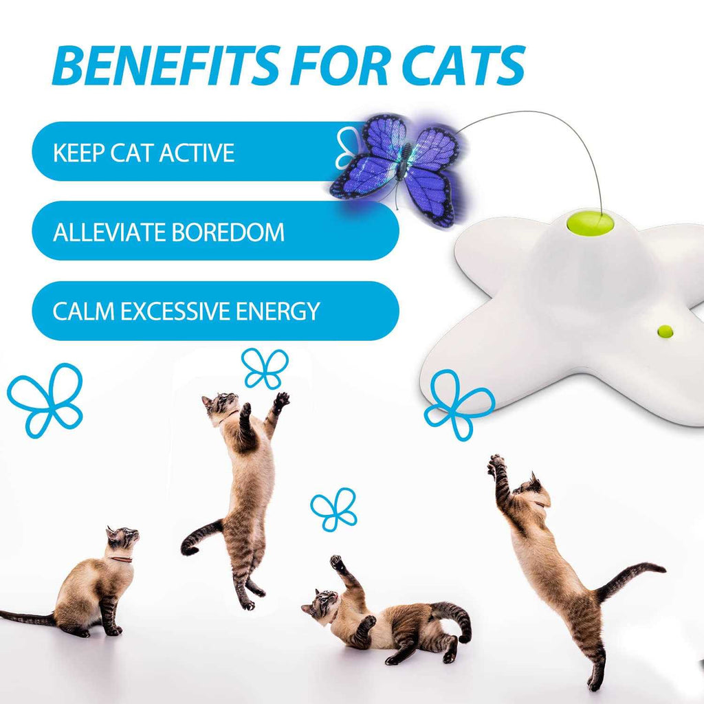 Interactive Cat Butterfly Toy with Two Replacements Q68225