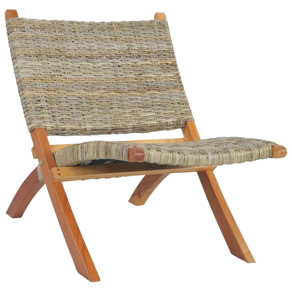 Kubu Rattan Mahogany Wood Frame Chair X366