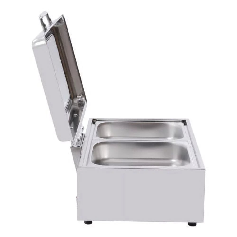 Stainless Steel 9QT Electric Chafing Dish with Lid T8560