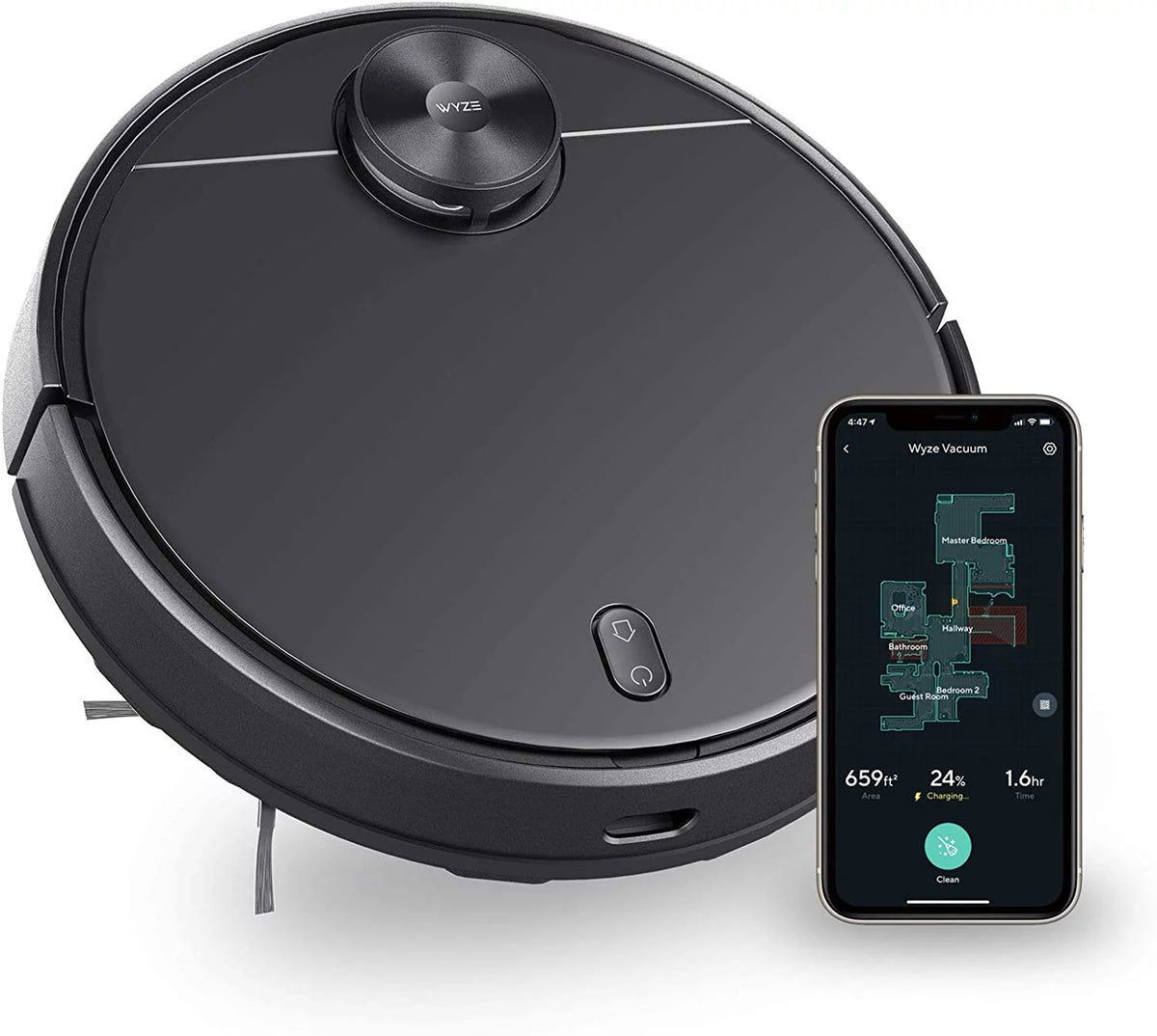 Robot Vacuum with LiDAR Room Mapping, 2,100Pa Suction, Wi-Fi Connected R700