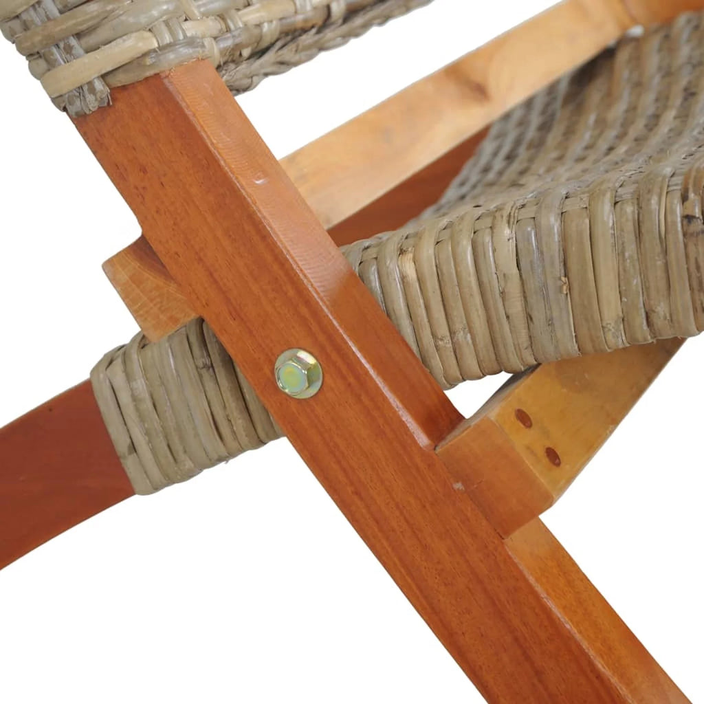 Kubu Rattan Mahogany Wood Frame Chair X366