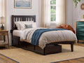 Twin XL Wood Platform Bed Frame with Set of 2 Storage Drawers I341685