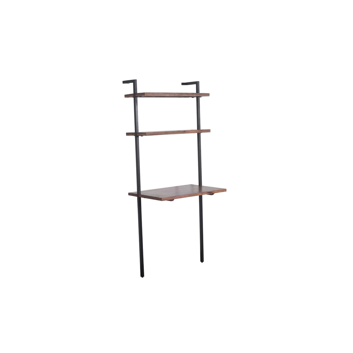 3 Tier Mango Wood Ladder Wall Shelf U846