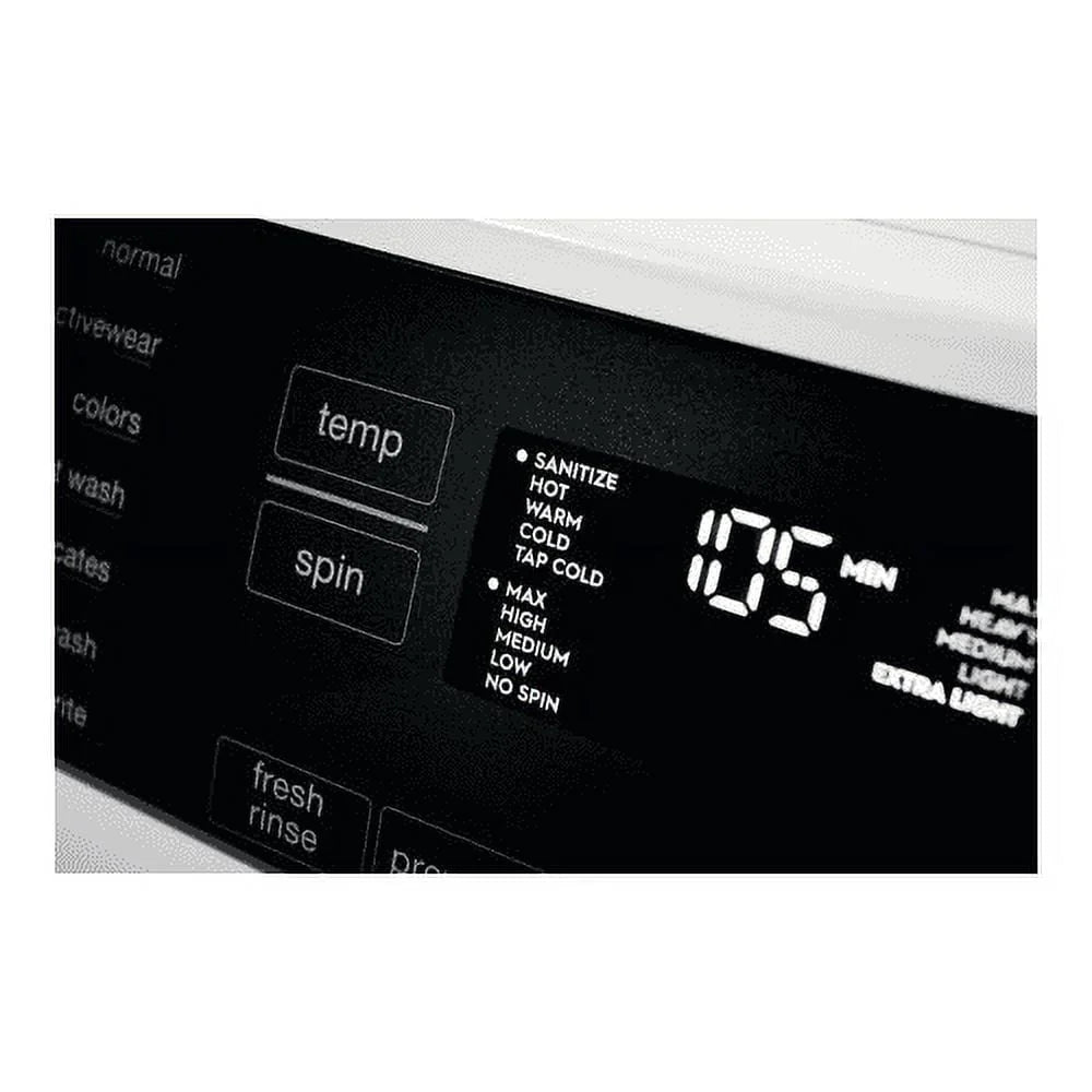 White Compact Front Load Steam Washer with 2.4 cu. ft. Capacity T57988