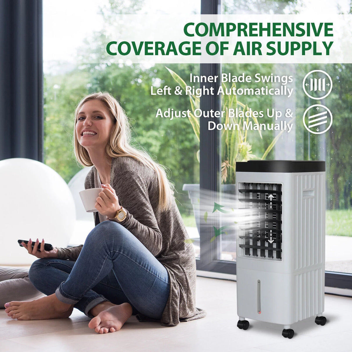 10L Portable Evaporative Cooler Humidifier O214