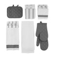 20 Piece Terry Kitchen Towel Dish Cloth Oven Mitt Pot Holder Set R110166