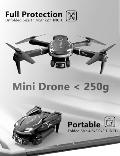 Mini Drone with Camera, 1080P FPV, 3 Batteries P89156