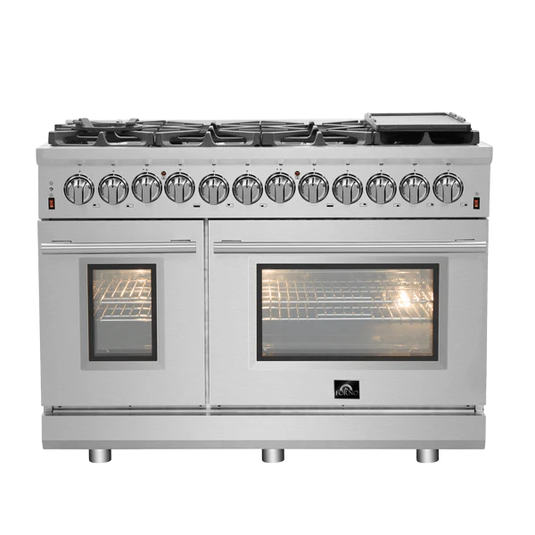 48" Freestanding Dual Fuel Range with 8 Burners Q676