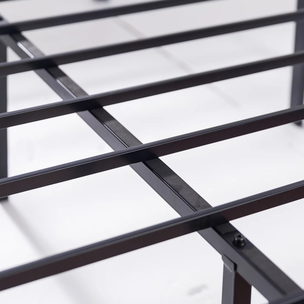 16" Metal Platform Bed Frame with Steel Slats, Full G428