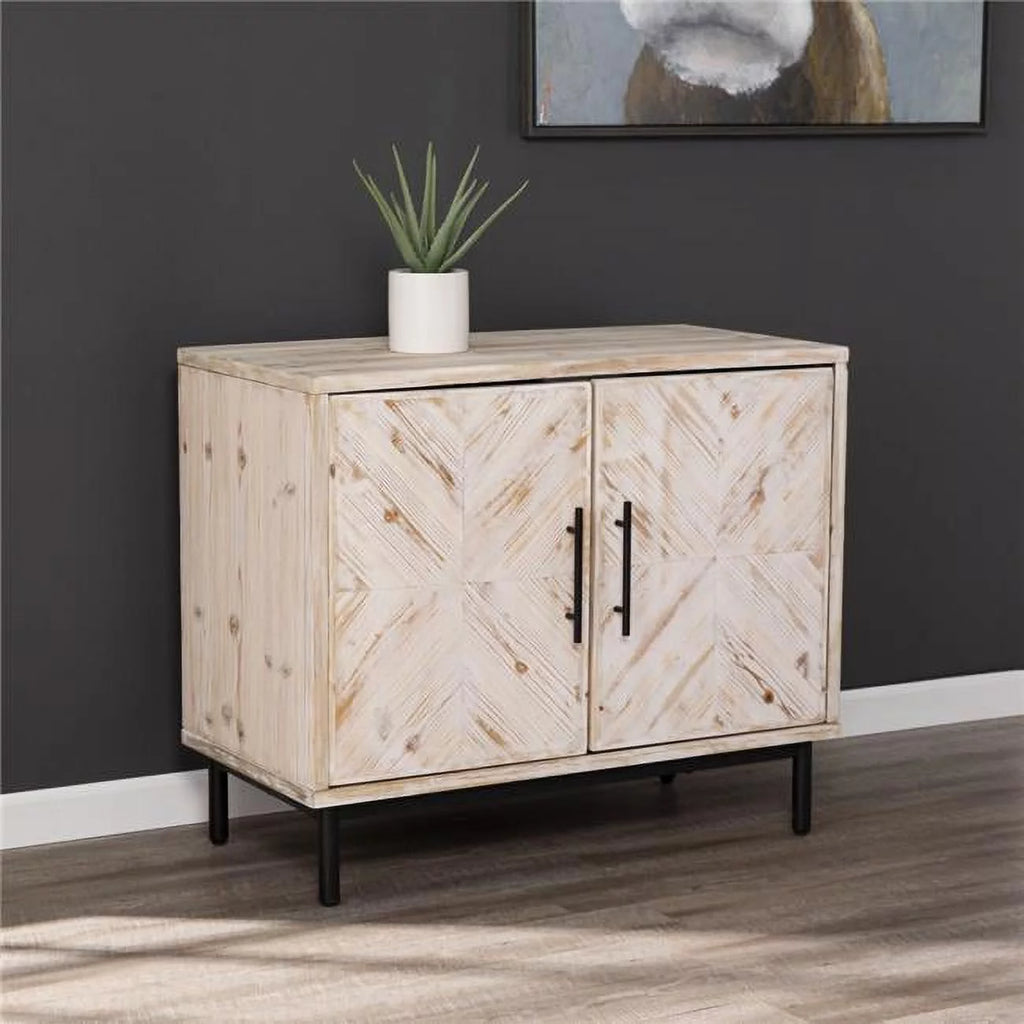 Off-White Storage Cabinet A861405