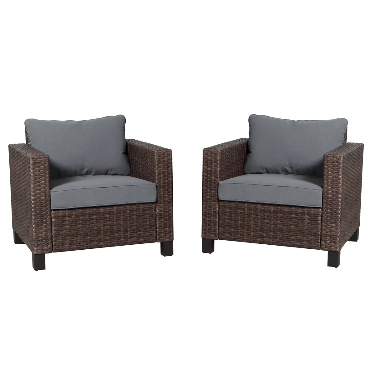 Gray Outdoor Club Chair 2 Pack T277