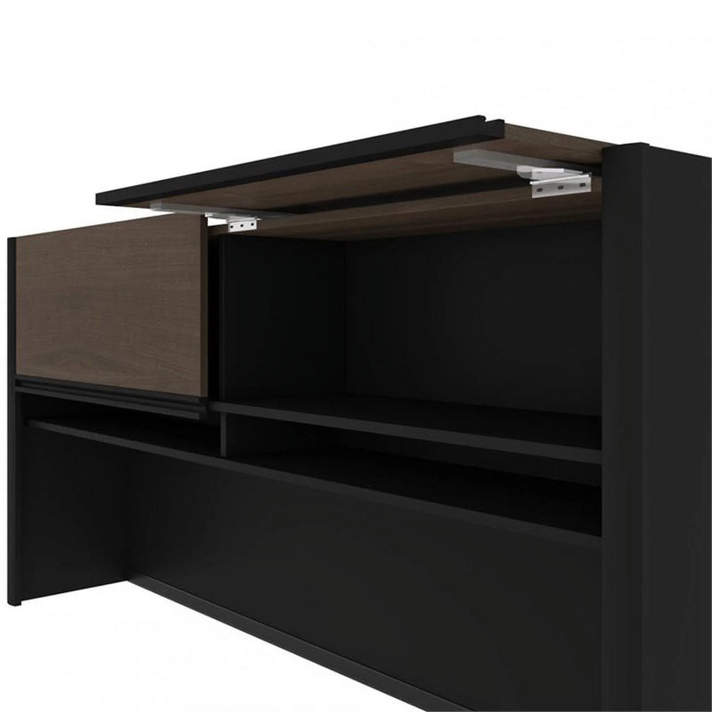 5 Piece L Shaped Computer Desk with Hutch L978