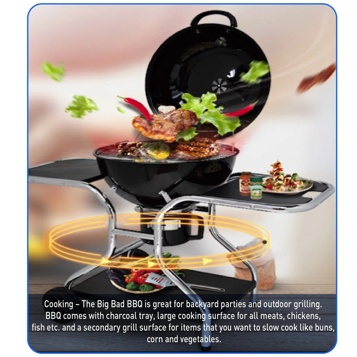 Charcoal BBQ Grill 21” Diameter T601807