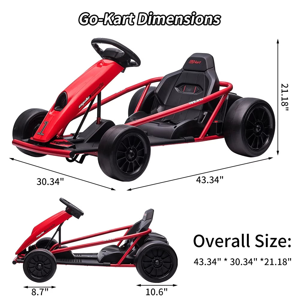 24V Electric Drifting Go Kart for Kids D93025