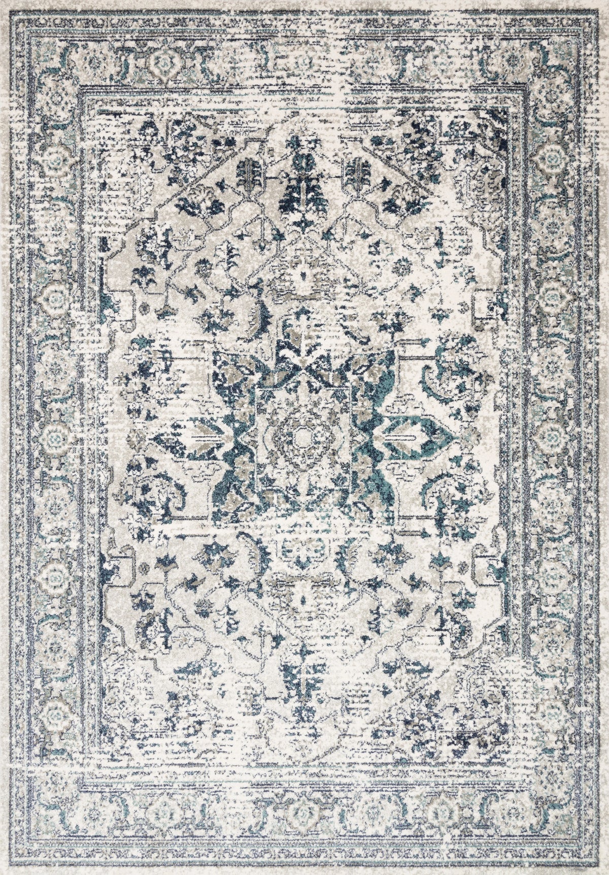Lt. Green Blue 9'6 x 13' Rug U411