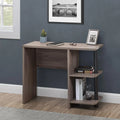 Compact Computer Desk with 2 Storage Shelves V241133