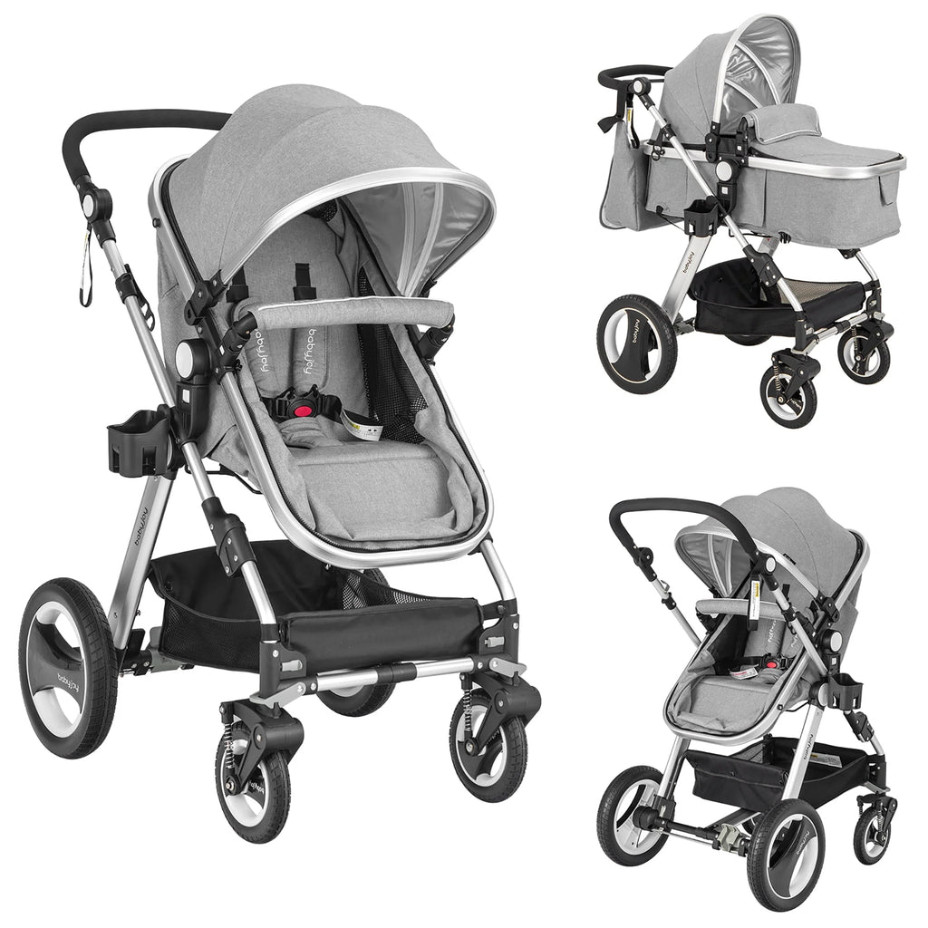 Folding Aluminum Baby Stroller with Diaper Bag M196