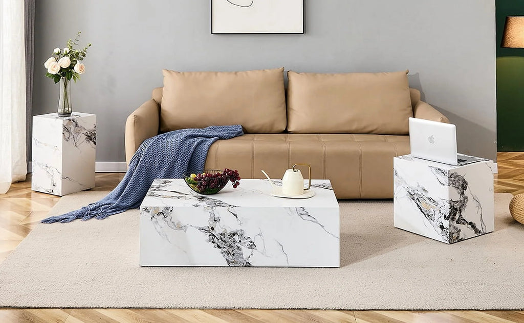 White Cube Coffee Table G13019