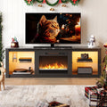 Wash Grey Electric Fireplace TV Stand H5736
