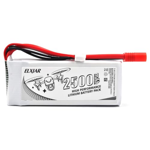 7.4V 2500mAh LiPo Battery with Banana Connector and B3 Charger V59899