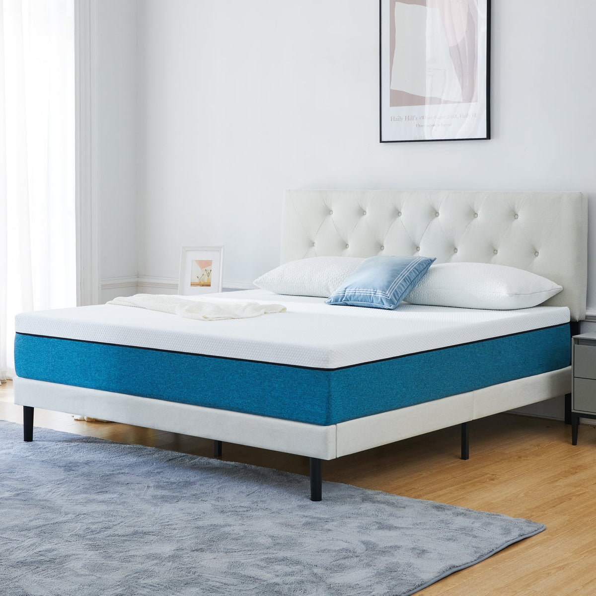 Queen 10 Medium Gel Memory Foam Mattress Q17491