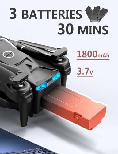 Mini Drone with Camera, 1080P FPV, 3 Batteries P89156