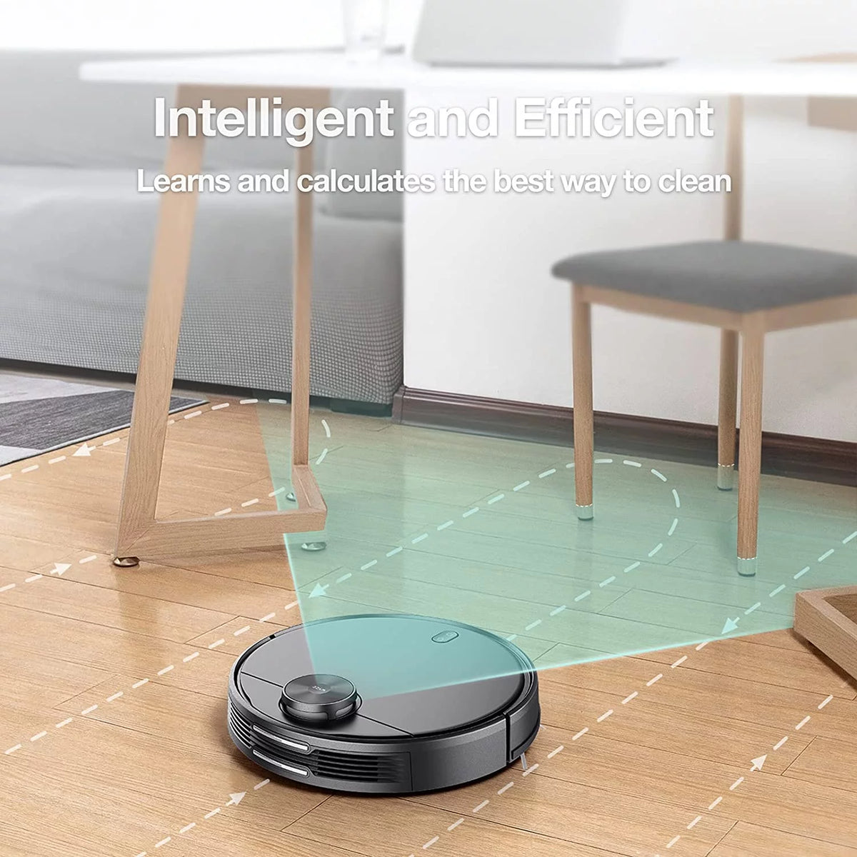 Robot Vacuum with LiDAR Room Mapping, 2,100Pa Suction, Wi-Fi Connected R700