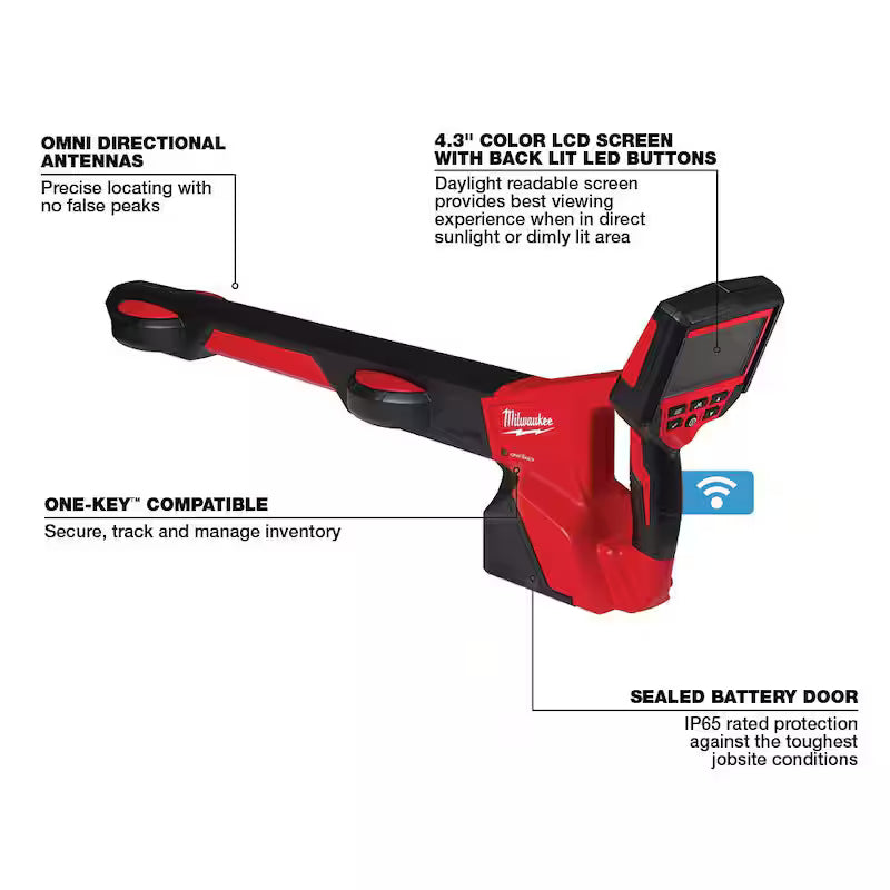 12-Volt Lithium-Ion Hand-Held Pipeline Locator Kit with Battery and Charger Z31276