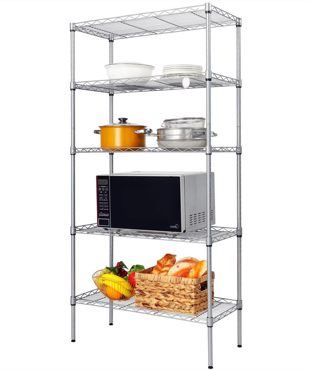 Adjustable 5-Shelf Wire Shelving F59566