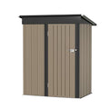 Metal Outdoor Storage Shed 5FT x 3FT Brown G887