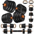66LBS 4 in 1 Adjustable Dumbbell Set with Connecting Rod I379233