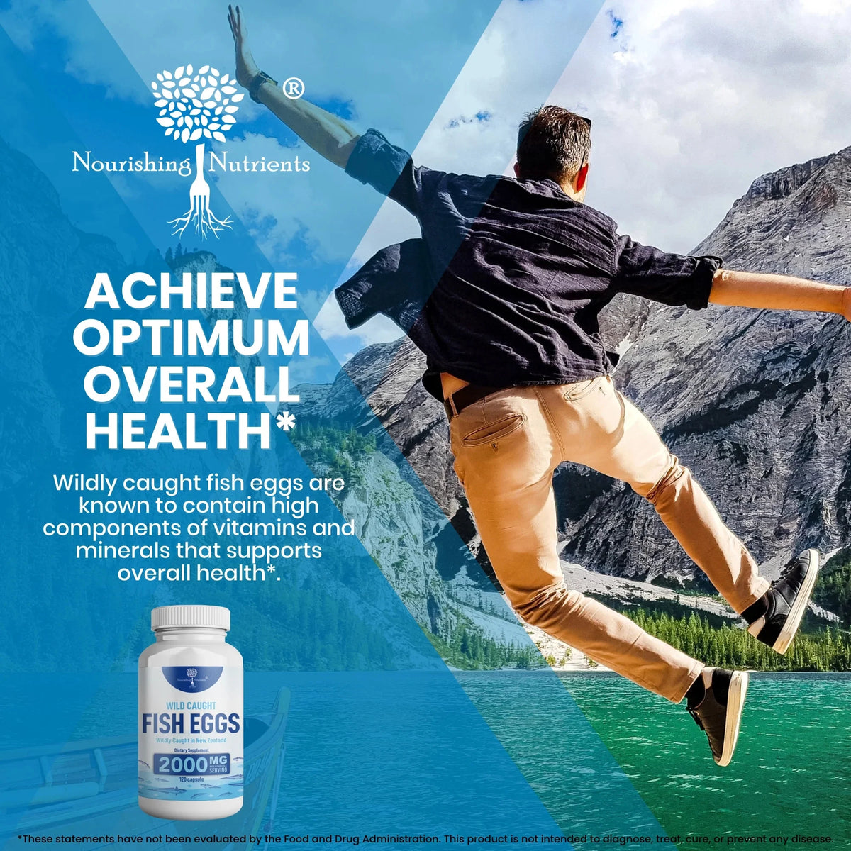 Wild Caught Fish Eggs Omega 3-6-9 120 Capsules J583