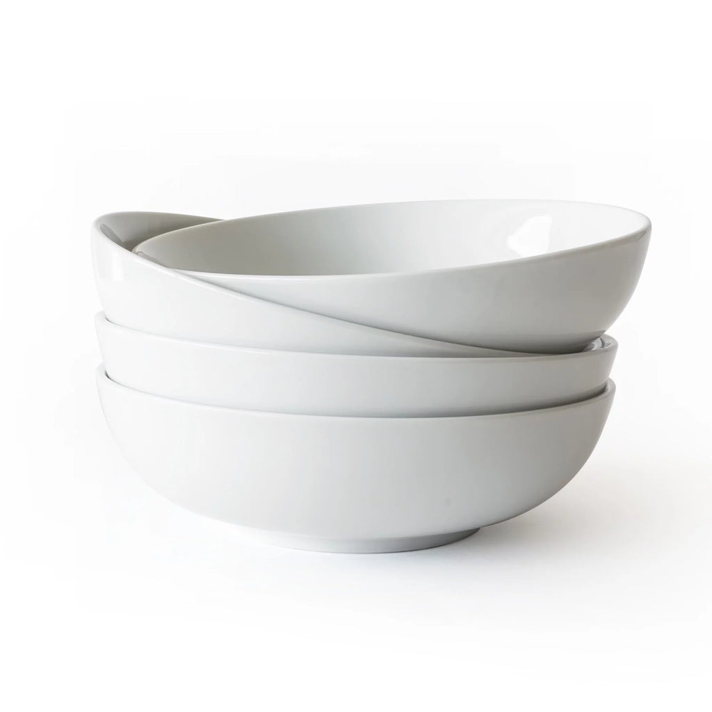 Porcelain Round Pasta Serve Bowls, Set of 4 F35920