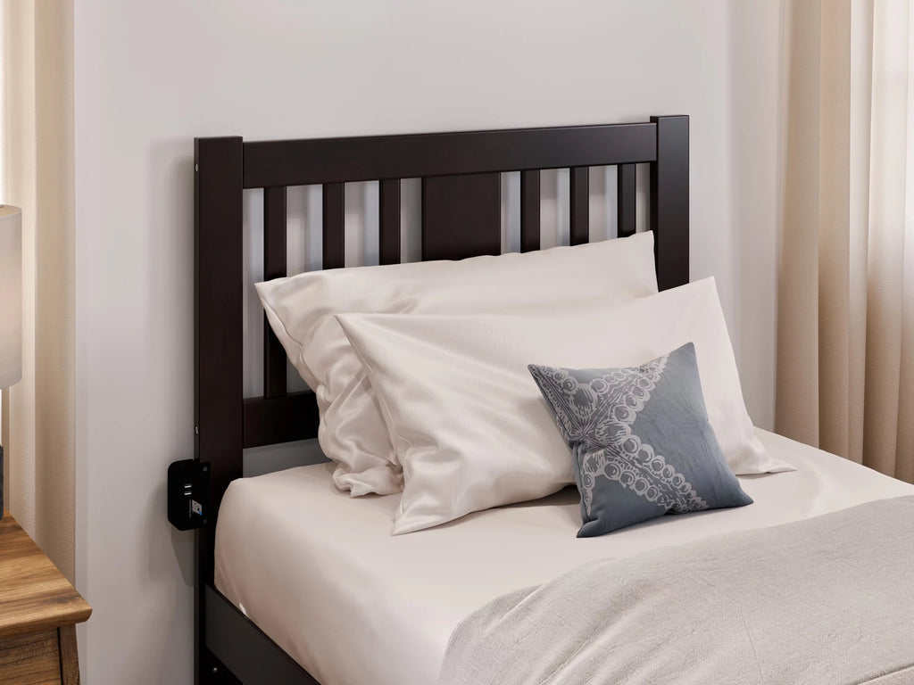 Twin XL Wood Platform Bed Frame with Set of 2 Storage Drawers I341685