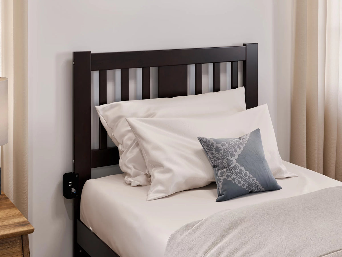 Twin XL Wood Platform Bed Frame with Set of 2 Storage Drawers I341685