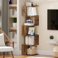 6 Tier Narrow Bookshelf Brown M548013