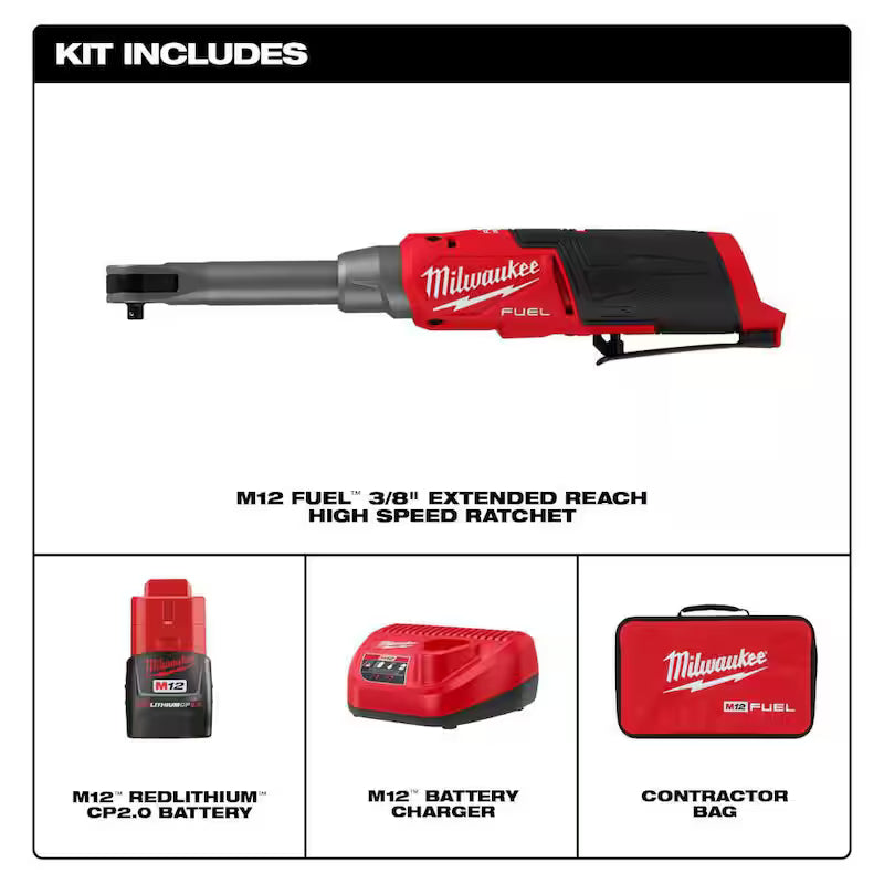 12V Lithium-Ion Brushless Cordless 3/8 in. Ratchet Kit U246611
