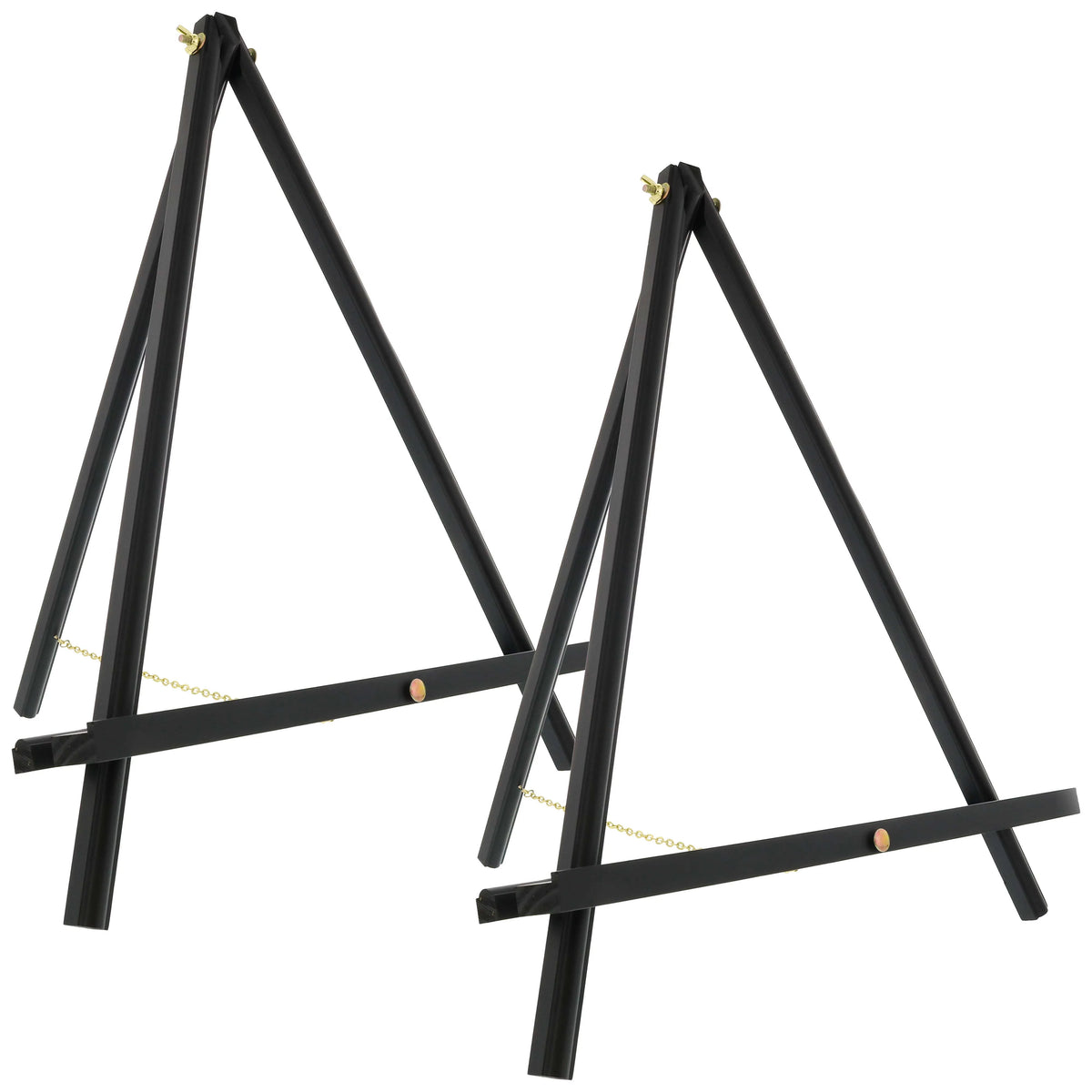 20" Black Wood A-Frame Artist Easel, Pack of 2 G807