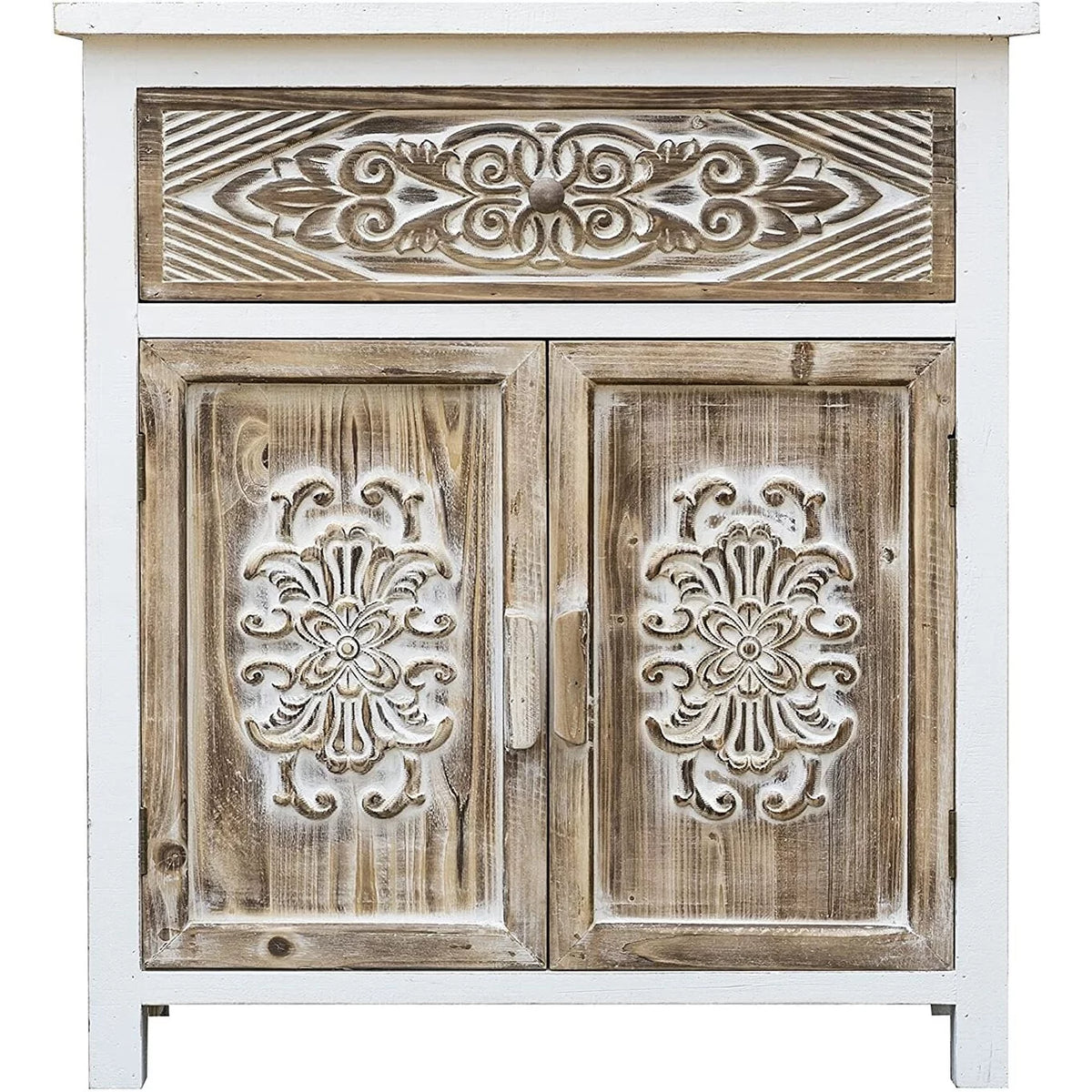 Wood Cabinet with 1 Drawer and 2 Doors W921