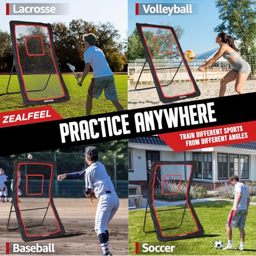 4x7FT Lacrosse Rebounder with Target Strip R910