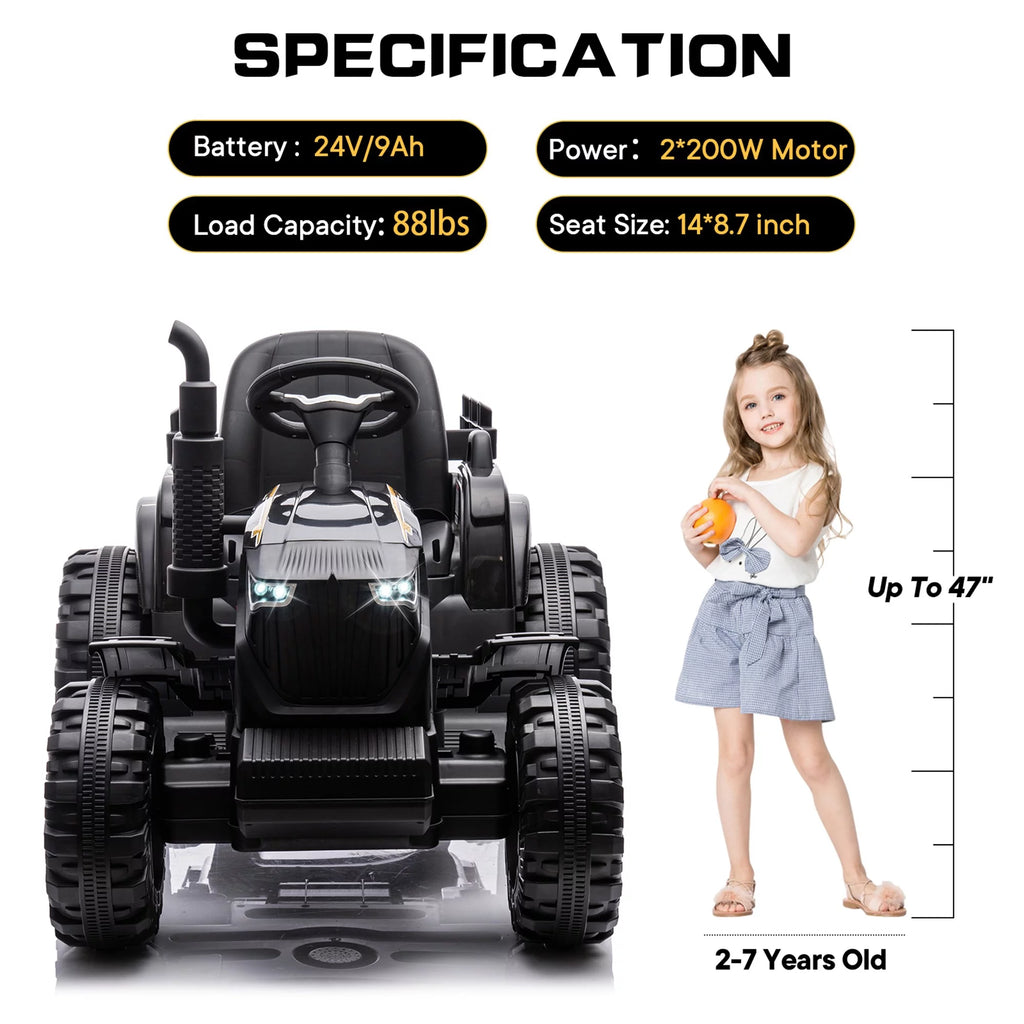24V Ride on Tractor with Trailer G99873