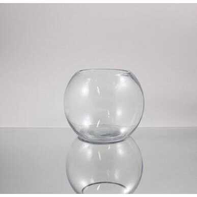 Clear Bubble Bowl Glass Vase U232980