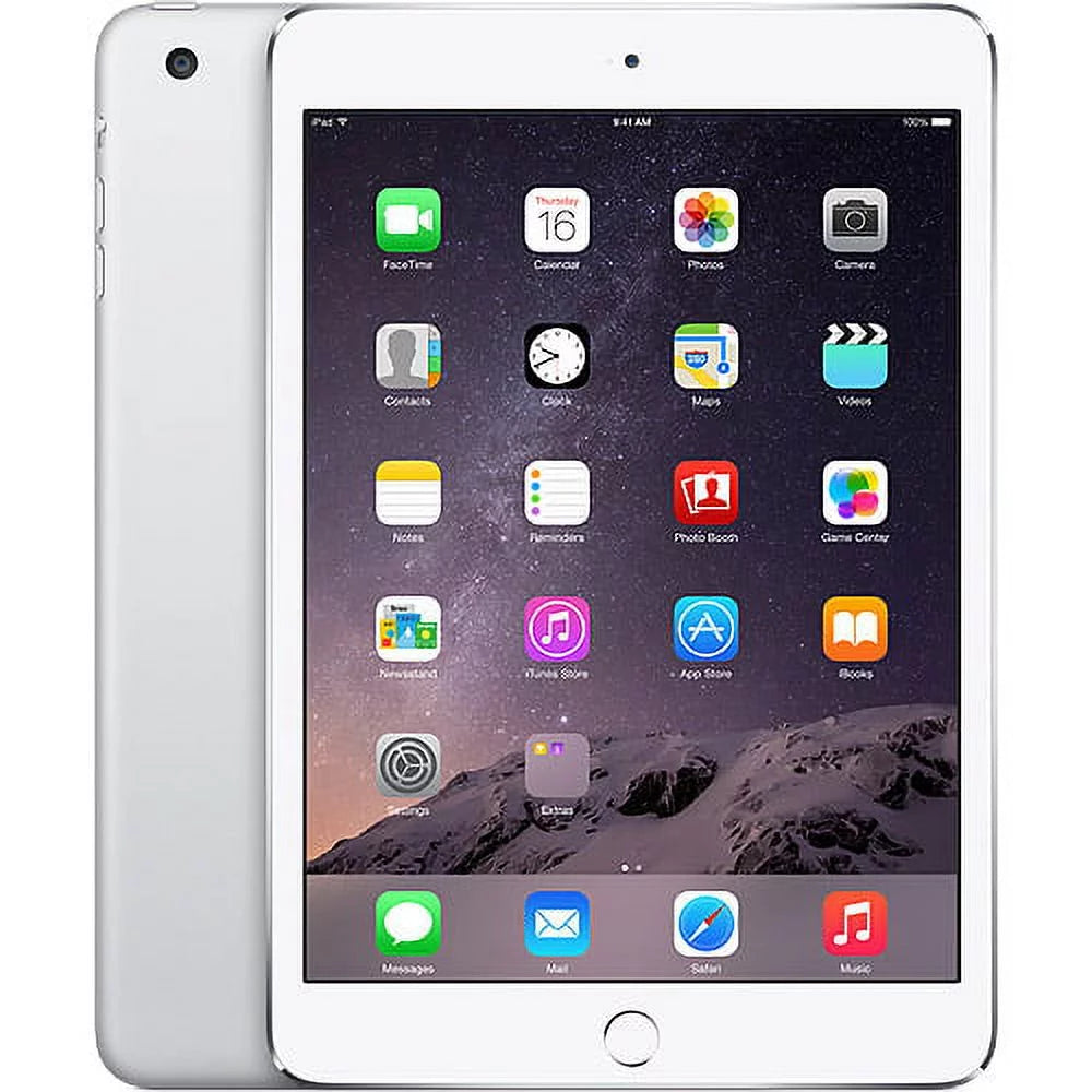 Restored Apple iPad mini 3 64GB Wi-Fi, Silver (Refurbished) Q786409
