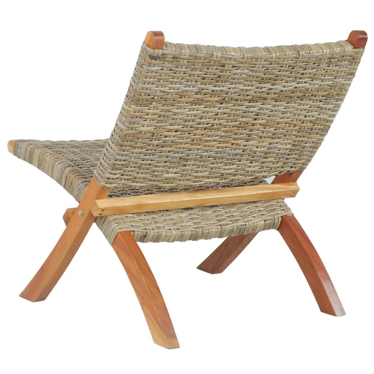 Kubu Rattan Mahogany Wood Frame Chair X366