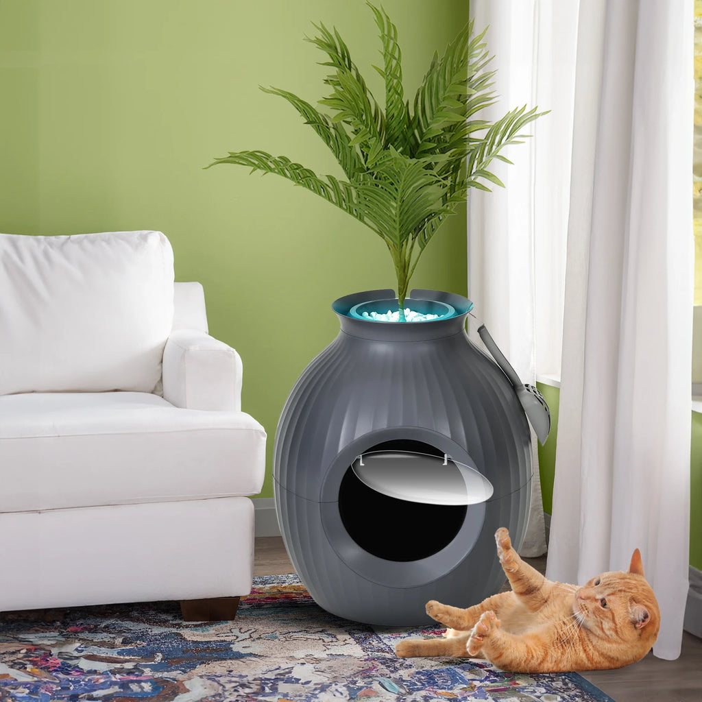 Enclosed Cat Litter Box with Odor Control M594911