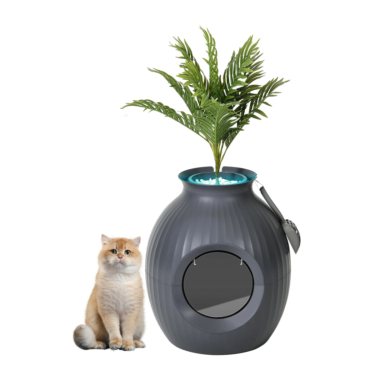 Enclosed Cat Litter Box with Odor Control M594911