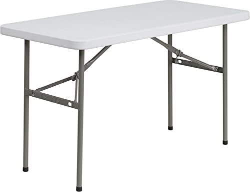 White Plastic Folding Event Table E5518